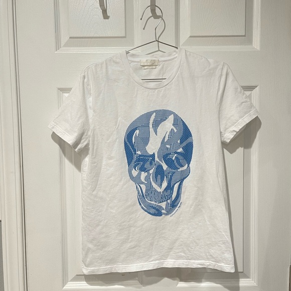 Alexander McQueen Other - Alexander McQueen White Blue Skull Tee